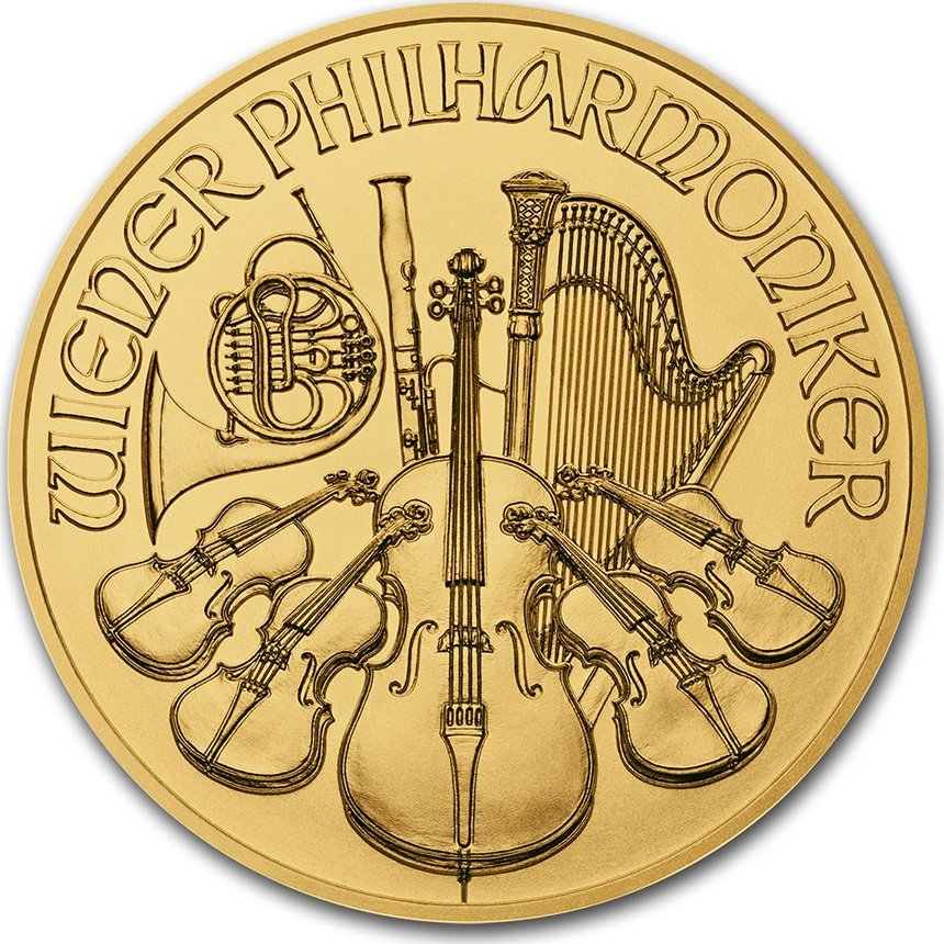 Zlatá investiční mince Wiener Philharmoniker 1 oz