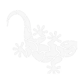 Samolepící dekorace SAMOLEPKA Ještěrka 015 pravá (09 - bílá) NA AUTO, NÁLEPKA, FÓLIE, POLEP, TUNING, VLASTNÍ TEXT, TISK, AUTOSAMOLEPKY.cz, POLEPY, OBRÁZEK, LOGO, SAMOLEPKY