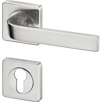 Dveřní kování Dveřní kování ACT Hannover R HR (NEREZ), klika-klika, Otvor na cylindrickou vložku PZ, AC-T Nerez