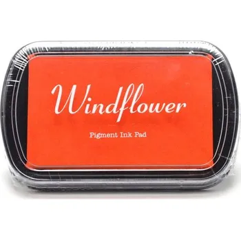 Dětské razítko Razítkovací polštářek hobby, 10 x 6 cm, oranžový