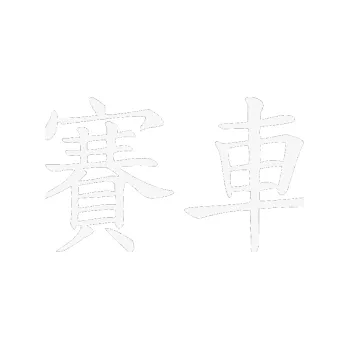 Polep vozidla SAMOLEPKA Čínský znak Car Race (09 - bílá) NA AUTO, NÁLEPKA, FÓLIE, POLEP, TUNING, VLASTNÍ TEXT, TISK, AUTOSAMOLEPKY.cz, POLEPY, OBRÁZEK, LOGO, SAMOLEPKY