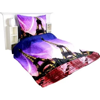 Povlečení Povlečení mikroplyš Eiffelovká 200x220