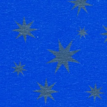 Krepový papír Krepový papír, hvězda, modrá/zlatá