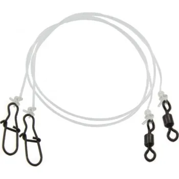 2ks - Fluorokarbonový Návazec na Dravce Mistrall 0,50mm/15kg Velikost 20cm