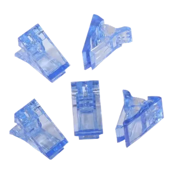 Klipsa (klip) modrá na dual formy / na polygel 1ks