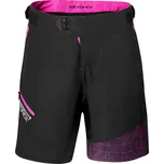 Volné kraťasy na kolo FORCE Storm Lady s vložkou dámské černá-růžová Velikost: XL