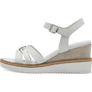 Dámské sandále Tamaris 1-28010-42-100 Dámské sandály na klínku bílé 38