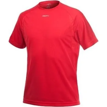 Pánská móda Triko s krátkým rukávem CRAFT Active Mesh pánské červená Velikost: L