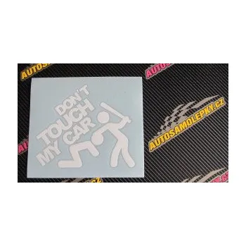 Polep vozidla SAMOLEPKA Dont touch my car 001 (14 - fialová) NA AUTO, NÁLEPKA, FÓLIE, POLEP, TUNING, VLASTNÍ TEXT, TISK, AUTOSAMOLEPKY.cz, POLEPY, OBRÁZEK, LOGO, SAMOLEPKY