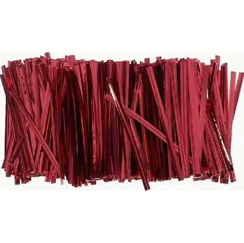 Organizace kabelů Vázací pásky vínově červené 10cm
