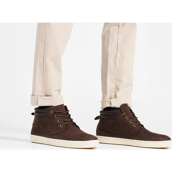 Pánské polobotky TRIBORD Pánské boty na loď 500 kožené nepromokavé 41 KAŠTANOVÁ