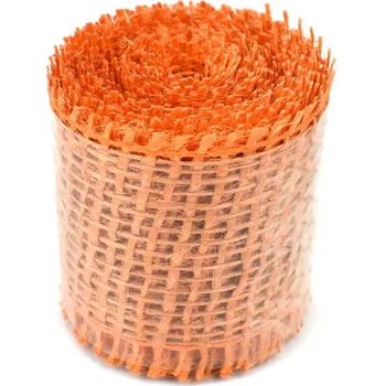 Stuha Jutová stuha oranžová, 4 cm x 3 m