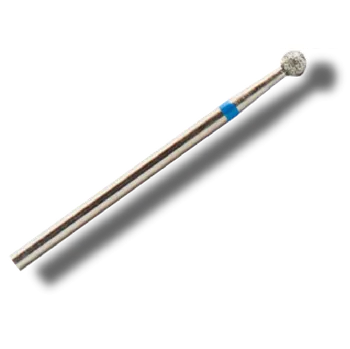 Fréza diamantová kulička modrá na hloubkovou manikúru- 3,3mm