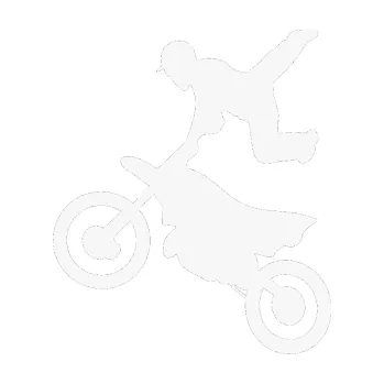 Samolepící dekorace SAMOLEPKA Motorka 036 levá motokros freestyle (09 - bílá) NA AUTO, NÁLEPKA, FÓLIE, POLEP, TUNING, VLASTNÍ TEXT, TISK, AUTOSAMOLEPKY.cz, POLEPY, OBRÁZEK, LOGO, SAMOLEPKY