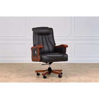 Kožené křeslo Prestige černé