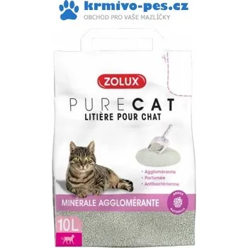 Podestýlka pro kočku Zolux Podestýlka PURECAT antibacterial scent clump 10 l