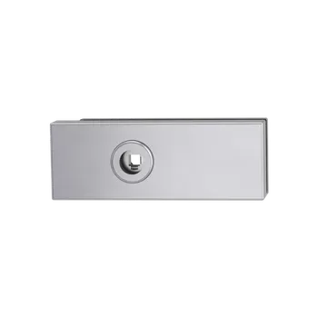 Dveřní kování GK - PURISTO S - ZÁMEK na skleněné dveře - UV - magnetický kování na sklo bez otvoru BN - Broušená nerez (71)