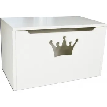 úložný prostor na hračky Box na hračky / koruna bílá