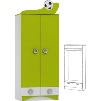 Dětská skříň Skříň N9 - Fotbal