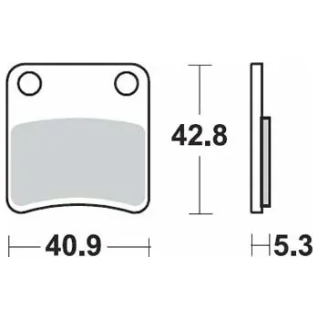 Brzda pro motocykl Brzdové destičky SBS parkovací brzda HONDA VFR 1200 X Crosstoure