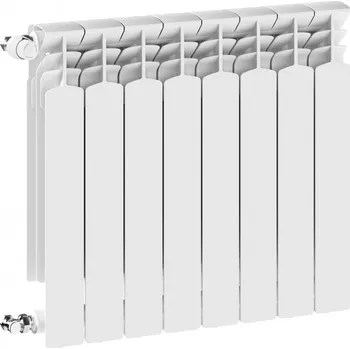 Radiátor Deskový HLINÍKOVÝ radiátor G500F 8-segmentový WHITE universální BOČNÍ