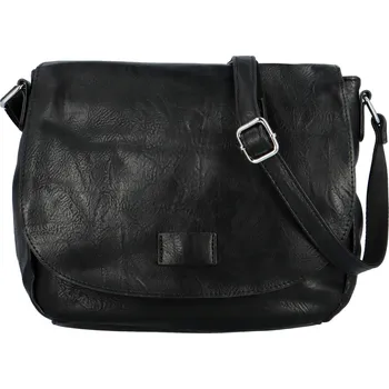 Kabelka Stylová dámská koženková crossbody kabelka Jacinda, černá