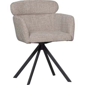 Jídelní židle WOOOD Béžová čalouněná otočná jídelní židle Fanny