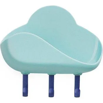 Mýdlenka Držák na mýdlo | držák na houbičku na stěnu, styl mráček - Modrá