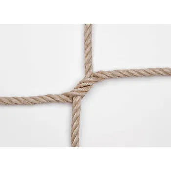 Lano Šplhací síť Multifil PP 16 mm, oko 25 cm, zapletený spoj, béžová