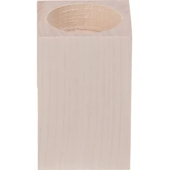 Svícen Dřevěný svícen 8 cm, bukové dřevo