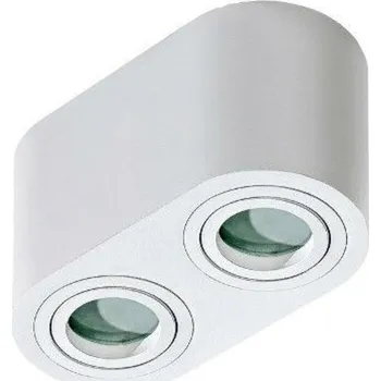 Stropní bodové přisazené svítidlo AZzardo Brant 2 IP44 white AZ2816 GU10 2x50W IP44 18cm bílé