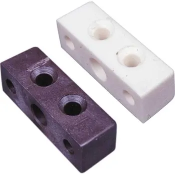 Nábytkové kování REIMO Obdelníková nábytková spojka Varianta: Barva hnědá - 10 kusů