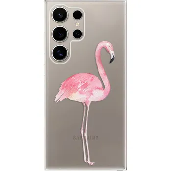 Pouzdro na mobilní telefon Odolné silikonové pouzdro iSaprio - Flamingo 01 - Samsung Galaxy S24 Ultra