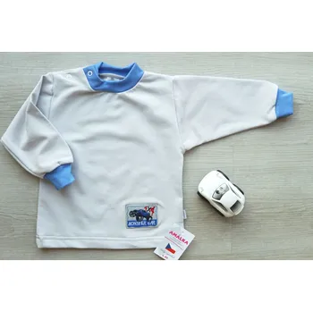 AMÁLKA Chlapecká mikina šedá, monster Velikost: 74