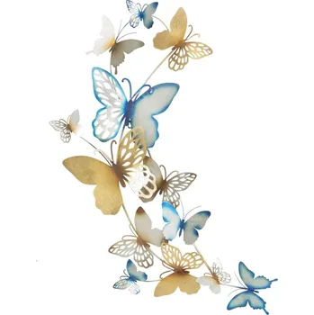 Mauro Ferretti Nástěnný panel BUTTERFLIES ORO/CELESTE C 59,5X4X111,5 cm