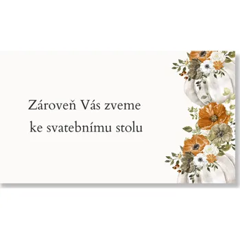 Party nádobí Personal Kartička ke stolu - Autumn time Zvolte množství: od 61 ks a víc