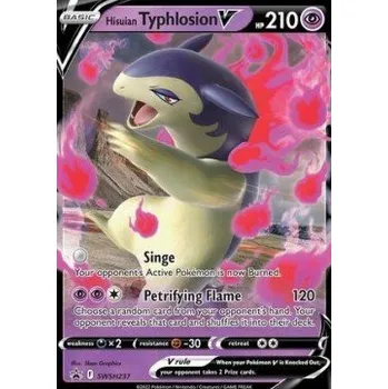 Sběratelská karetní hra Pokémon SWSH237 Hisuian Typhlosion V - Black Star Promos