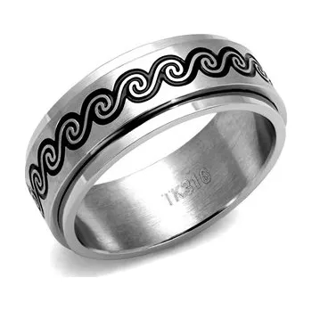 Prsten OPR1941-58 Pánský ocelový prsten TRIBAL