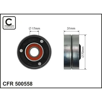 Napínací kladka, žebrovaný klínový řemen Caffaro 500558