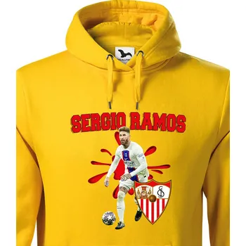 Pánská mikina Pánská mikina Sergio Ramos, Barva Žlutá, Velikost S, Canvas Pánská mikina Bezvatriko.cz 2380
