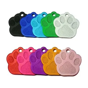 psí známka PZ021-G Hliníková psí známka tlapka