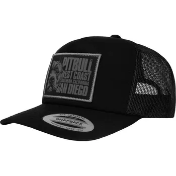 Kšiltovka PitBull West Coast - kšiltovka mesh snapback BLOOD DOG CAMO TRUCKER černá Barva: Černá, Vel: UNI