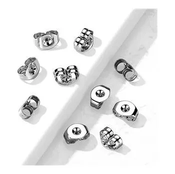 Piercing OK1327 Náušnicový puzetový uzávěr ocelový 4,5 x 6,5 mm - 1 kus