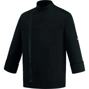Gastro oděv EGOchef Kuchařský rondon ZIP (zapínání na zip) - černý S E-2074002ES
