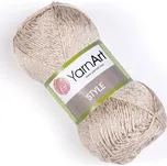 Pletací / háčkovací příze YarnArt STYLE 654 kakaová, jednobarevná, viskózová, 50g/185m