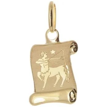Přívěsek Přívěšek ze žlutého zlata znamení střelec ZZ0376F