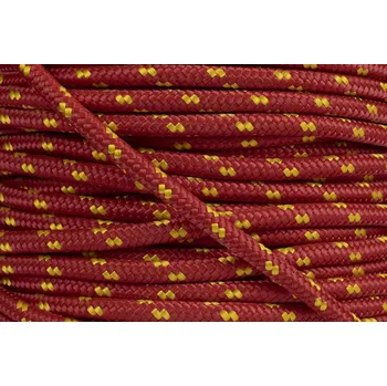 Železářství Šňůra PPV 6mm s jádrem červená žlutá tečka