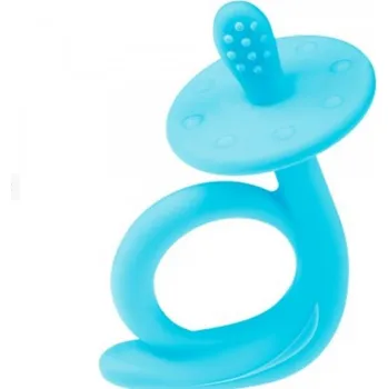 Silikonové kousátko / šnek modrý