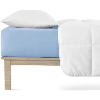 Povlečení Jersey Lycra prostěradlo Andrea Simone boxspring - Modrá (Della Robbia Blue 16-4020) Rozměr: 120 x 200