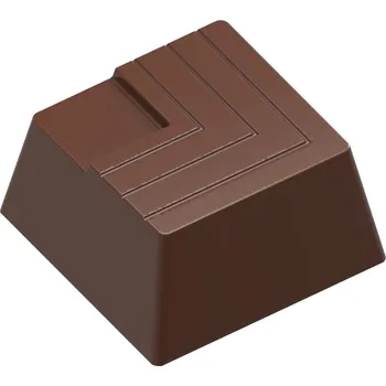 Forma na pečení CHOCOLATE WORLD FORMA NA PRALINKY - ČTVEREC ŘEZANÝ 21 ks